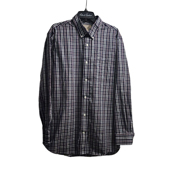 Duluth Trading Co‎ Shirt Mens Size Large Blue Plaid Buttonup  Workwear Classic - Picture 1 of 6